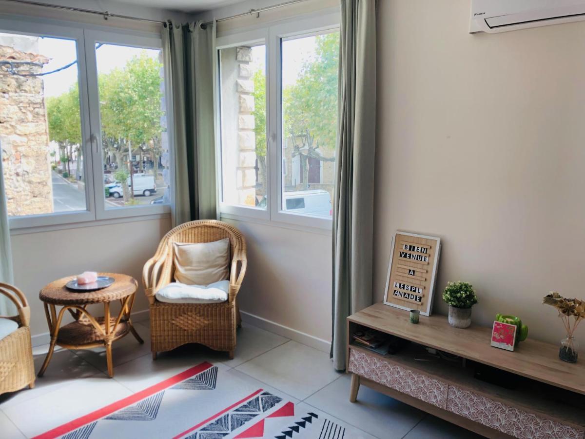 L'Esplanade, Appartement En Centre-Ville Au Calme Puisserguier ภายนอก รูปภาพ