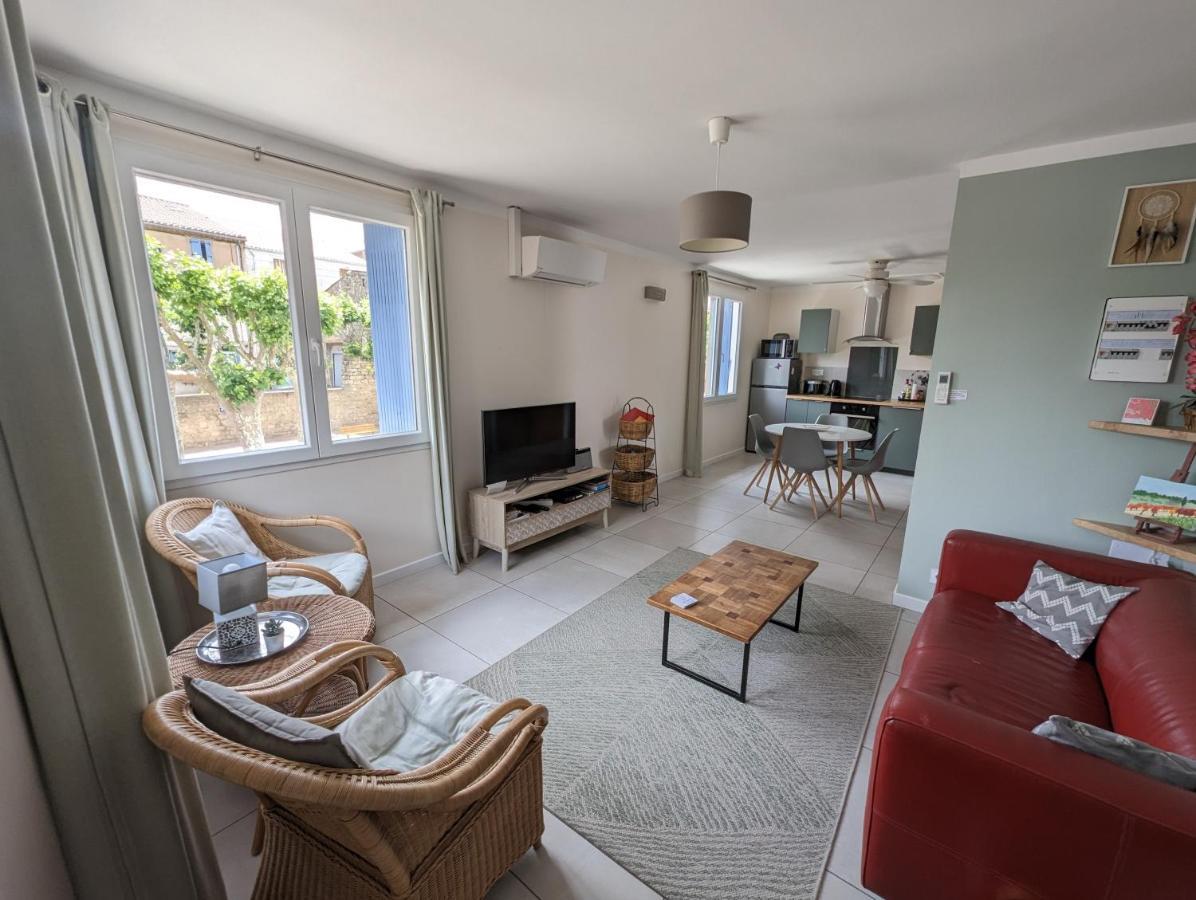 L'Esplanade, Appartement En Centre-Ville Au Calme Puisserguier ภายนอก รูปภาพ